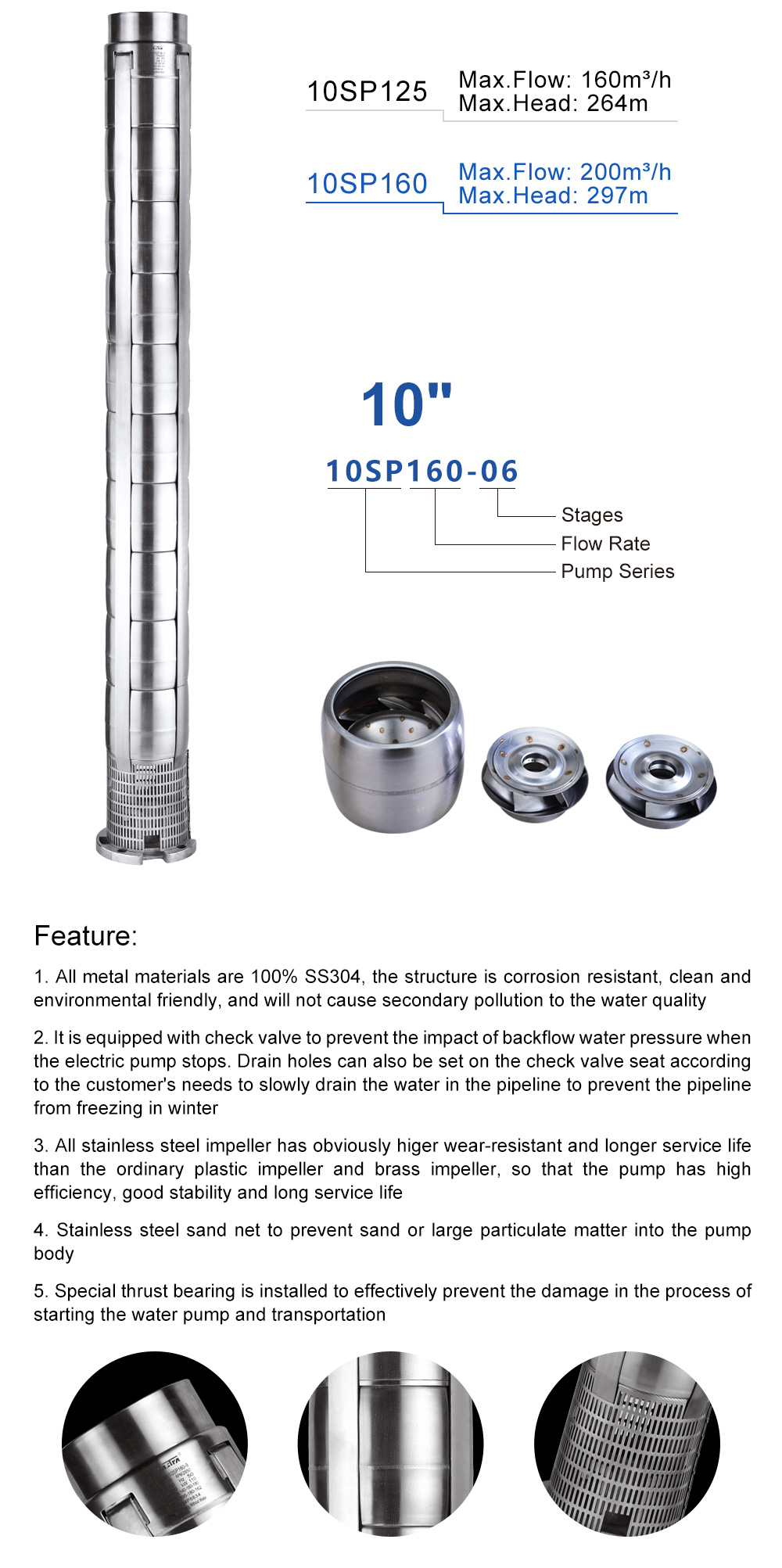 submersible pump torque arrestor