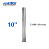 Mastra 10 inch stainless steel submersible pump gas furnace 10SP series 125 m³/h rated flow mechanical seal submersible pump 300m submersible water pump