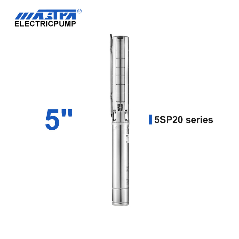 Mastra 5 inch stainless steel submersible pump - 5SP series 20 m³/h rated flow valley well and pump