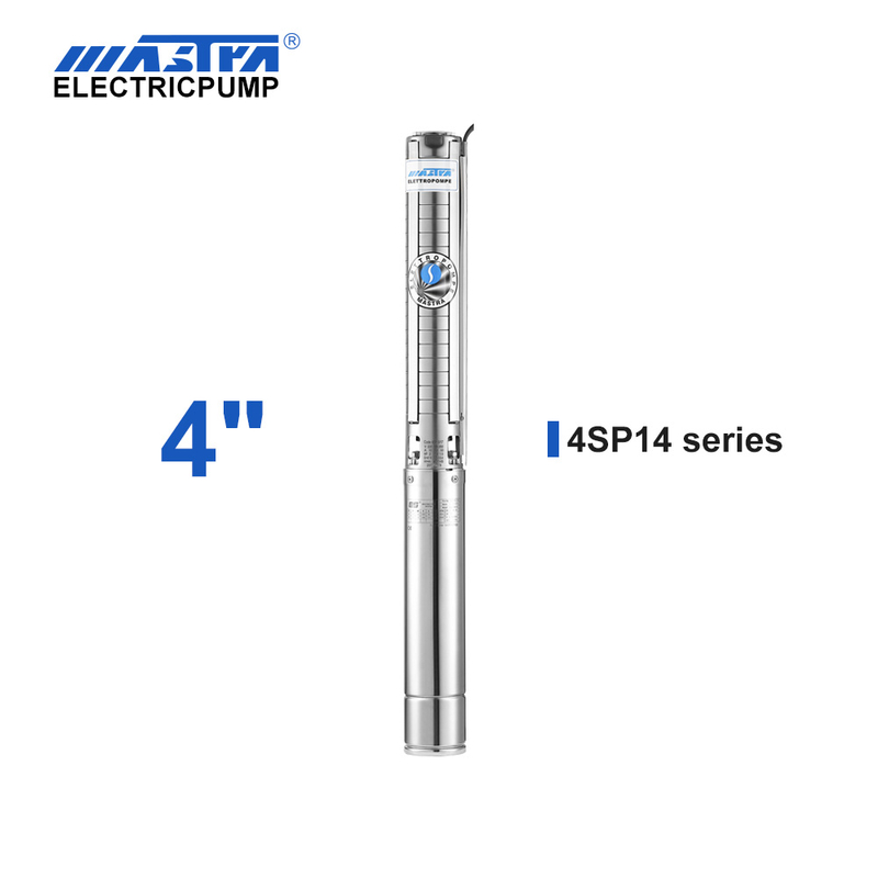 60Hz Mastra 4 inch stainless steel submersible pump - 4SP series 14 m³/h rated flow landscape irrigation systems