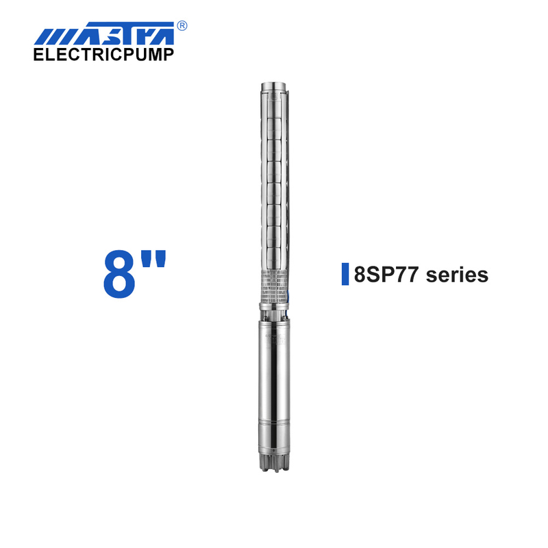 60Hz Mastra 8 inch stainless steel submersible pump - 8SP series 77 m³/h rated flow surface water pump