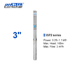Mastra 3 inch stainless steel Submersible Pump - 3SP series 2 m³/h rated flow screw water pump