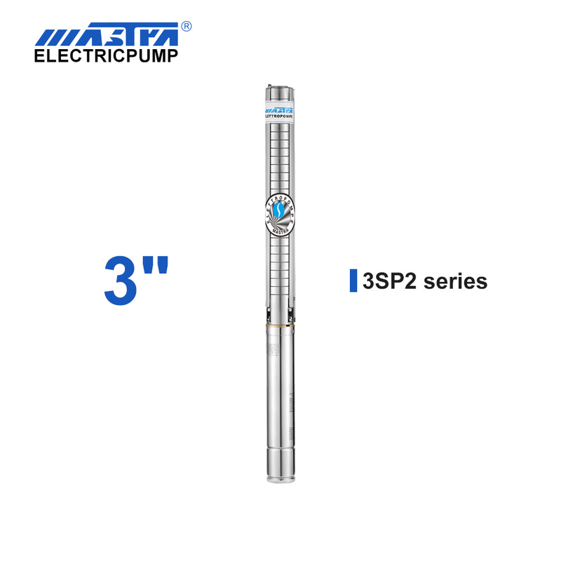 Mastra 3 inch stainless steel Submersible Pump - 3SP series 2 m³/h rated flow booster pump of swimming pool