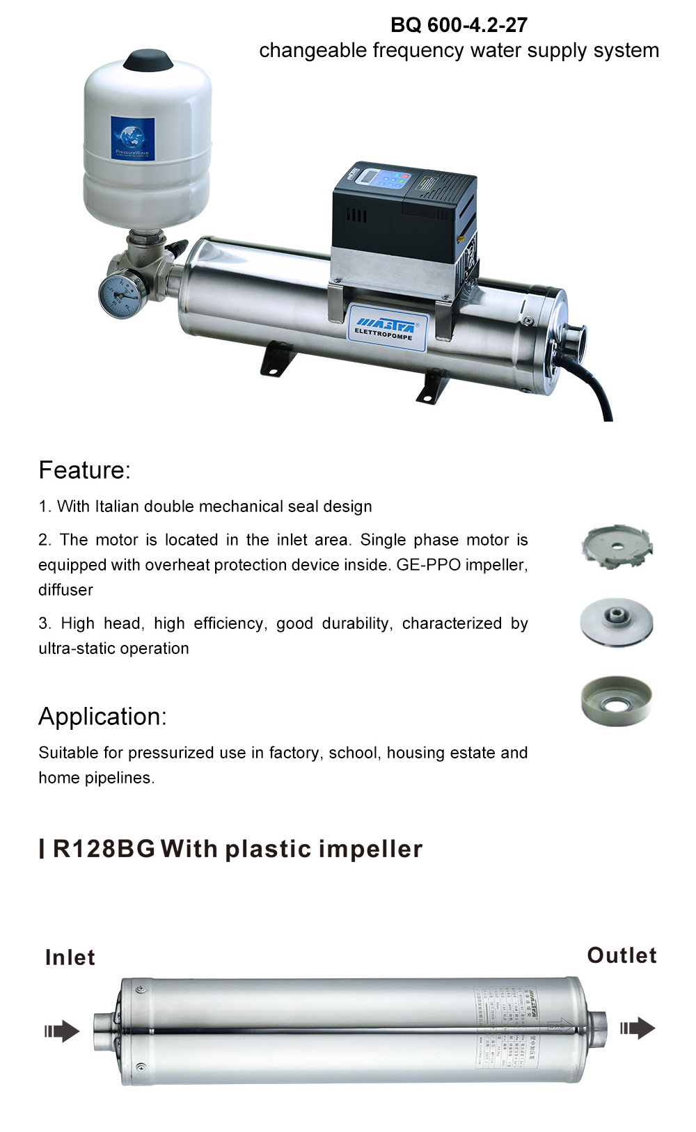 booster pump with controller